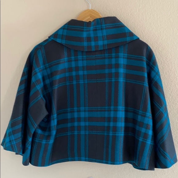 Express Bolero Coat Teal and Black - Picture 4 of 4